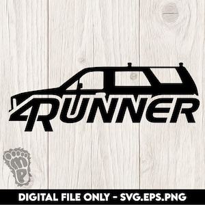 Customize Your Ride with 1st Gen Toyota 4Runner Silhouette - Digital Files