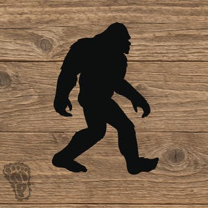 Bigfoot Sasquatch Silhouette Vinyl Decal