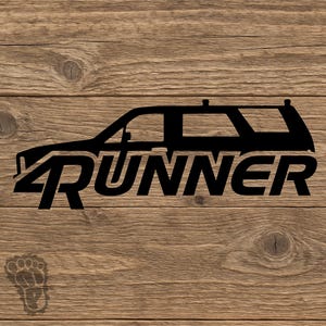 Upgrade Your 1st Gen Toyota 4Runner with Our High-Quality Silhouette Vinyl Decal