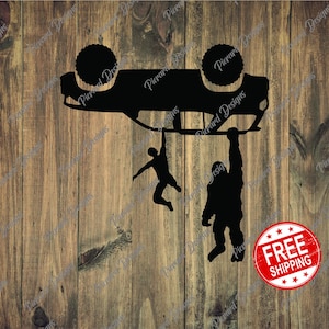 Upgrade Your Ride with a Driver and Bigfoot Hanging from a 6th Gen 4Runner Decal