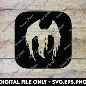 Mothman Silhouette - SVG, PNG, EPS Digitale Dateien