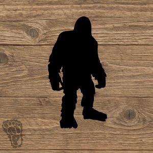 Bigfoot Sasquatch Silhouette Vinyl Decal