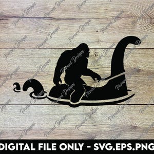Bigfoot et monstre du Loch Ness - créatures mythiques fichiers numériques