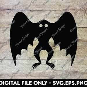 Mothman Silhouette - SVG, PNG, EPS Digitale Dateien