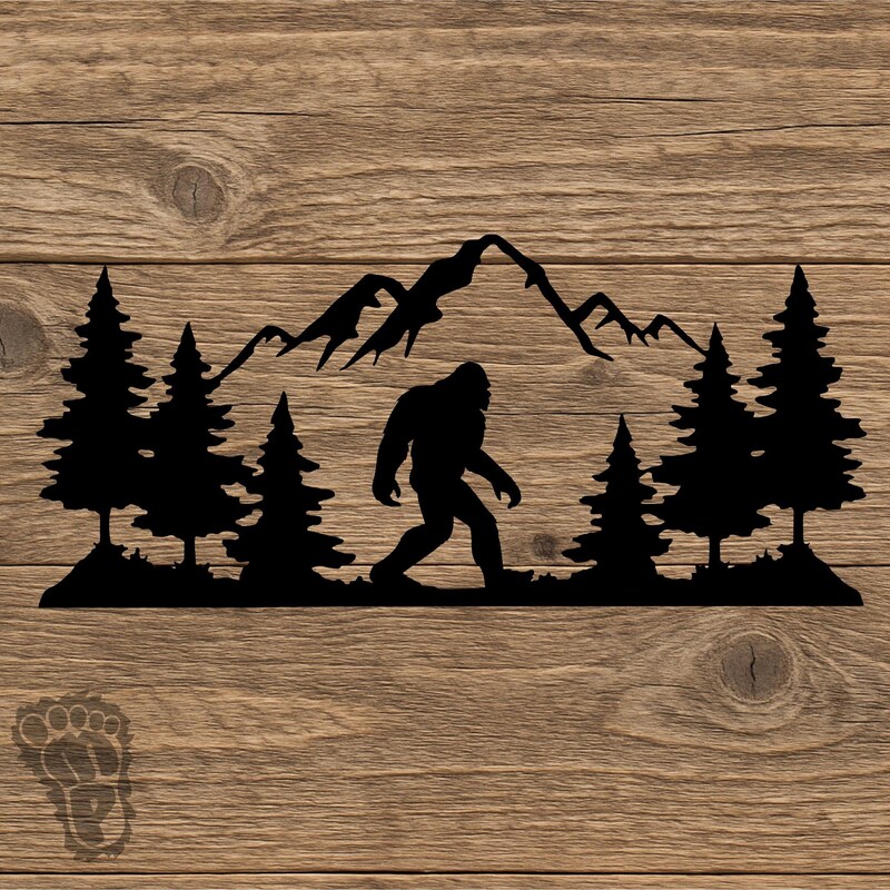 Vinyl Sticker Bigfoot Sasquatch AR-15 Vinyl Decal Sticker - Choose Your Size & Color For Guns & Gear Sasquatch Gun Sticker