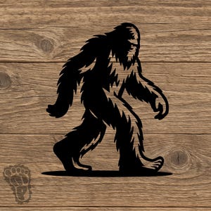 Walking Bigfoot Silhouette Vinyl Decal | Sasquatch Car Sticker