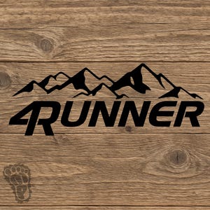Toyota 4Runner with Mountains Vinyl Decal