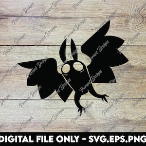 Mothman Silhouette - SVG, PNG, EPS Digitale Dateien