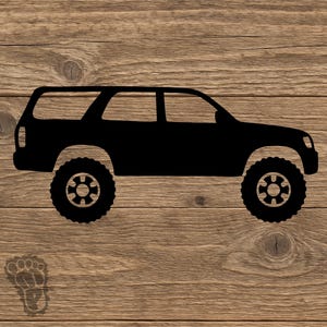 3rd Gen Toyota 4Runner Silhouette Decal - Classic SUV Off-Road Vinyl Sticker
