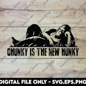 Bigfoot Sasquatch Chunky es el nuevo Hunky - Archivos digitales SVG, PNG, EPS