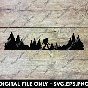 Oeuf de Pâques Bigfoot Sasquatch unique pour votre véhicule - fichiers numériques SVG, PNG, EPS