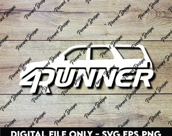 Customize Your Ride with 3rd Gen Toyota 4Runner Silhouette - Digital Files