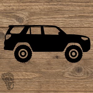 5th Gen Toyota 4Runner Silhouette Decal - Classic SUV Off-Road Vinyl Sticker