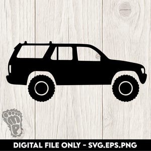 Toyota 4Runner Second Generation 2nd Gen - SVG, PNG, EPS Digital Files