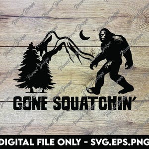 Bigfoot Sasquatch se vuelve loco con las montañas - Archivos digitales SVG, PNG, EPS
