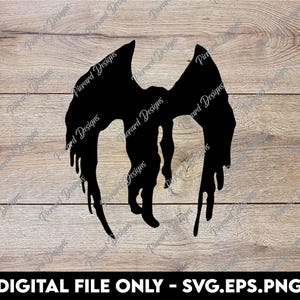 Mothman Silhouette - SVG, PNG, EPS Digitale Dateien