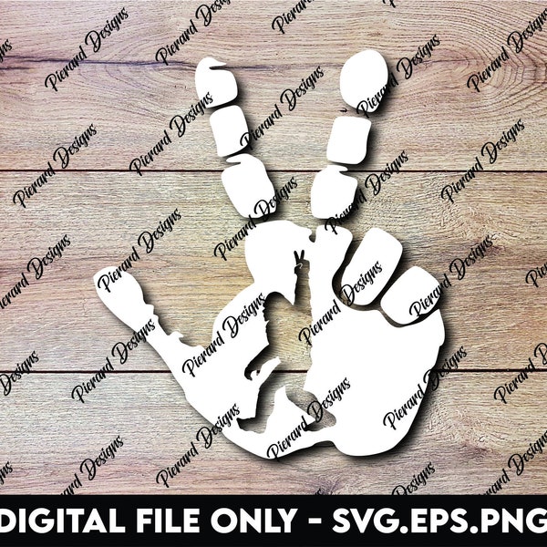Vehicle Wave Bigfoot Sasquatch - SVG, PNG, EPS Digital Files