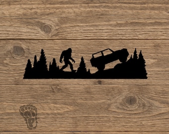 Bigfoot Sasquatch 6th Gen Ford Bronco 2 door Vinyl Decal