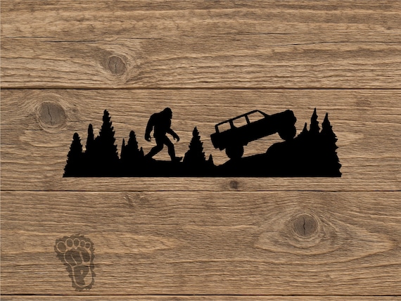 Bigfoot Sasquatch 6th Gen Ford Bronco Vinyl Decal