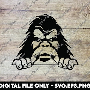 Big Foot Guck mal Boo - SVG, PNG, EPS Digitale Dateien