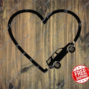 4th Gen Toyota 4Runner Heart Vinyl Sticker