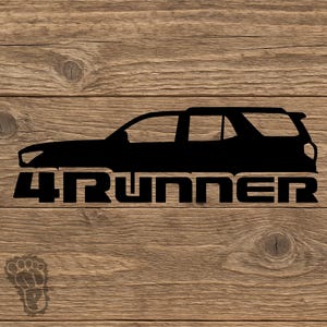 Upgrade Your 6th Gen Toyota 4Runner with a Durable Silhouette Vinyl Decal