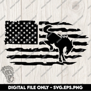 Show Your Love for the 6th Gen Ford Bronco with Our Flag Logo - Get the Digital Files Now!
