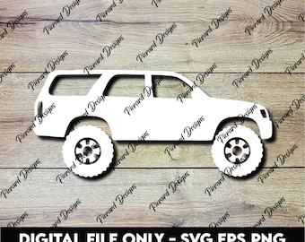 Get Your D.I.Y. on with Toyota 4Runner Third Generation 3rd Gen - SVG, PNG, EPS Digital Files