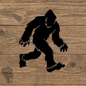 Bigfoot Sasquatch Silhouette Vinyl Decal