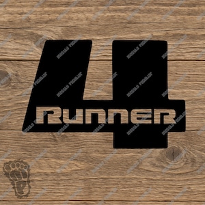 Sporty Upgrade: 4Runner Badge Vinyl Decal for Your SUV