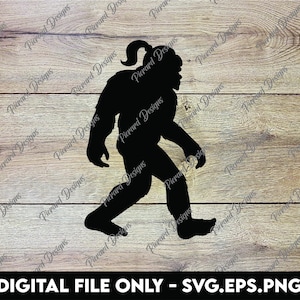 Silueta femenina de Pie Grande - Archivos digitales SVG, PNG y EPS