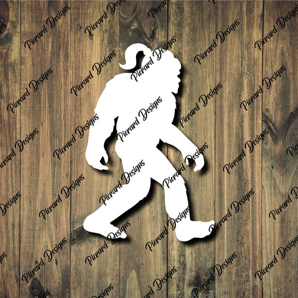 Show off your love for Bigfoot with a custom-made Sasquatch Female Silhouette Vinyl Decal