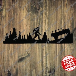 Bigfoot Sasquatch 6th Gen Ford Bronco Vinyl Decal