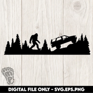 Bigfoot Sasquatch 1st Gen Toyota 4Runner - SVG, PNG, EPS Digital Files