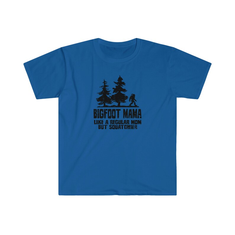 Bigfoot Sasquatch Mama - Come una mamma normale, ma più tozza - Maglietta unisex Softstyle immagine 7
