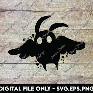 Mothman Silhouette - SVG, PNG, EPS Digitale Dateien