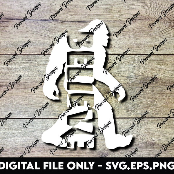 Bigfoot Fans Unite with Believe Knockout - SVG Digital Files Available Now
