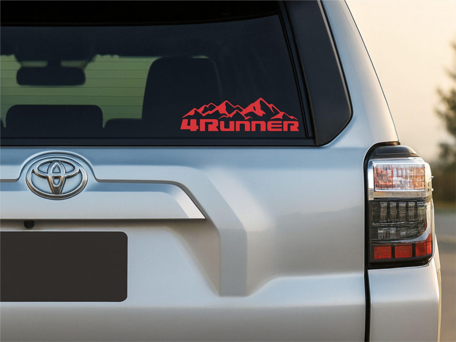 4runner Racing Decals 4runner Mountain Decal With Updated Font - Toyota 4runner Vinyl Sticker ...