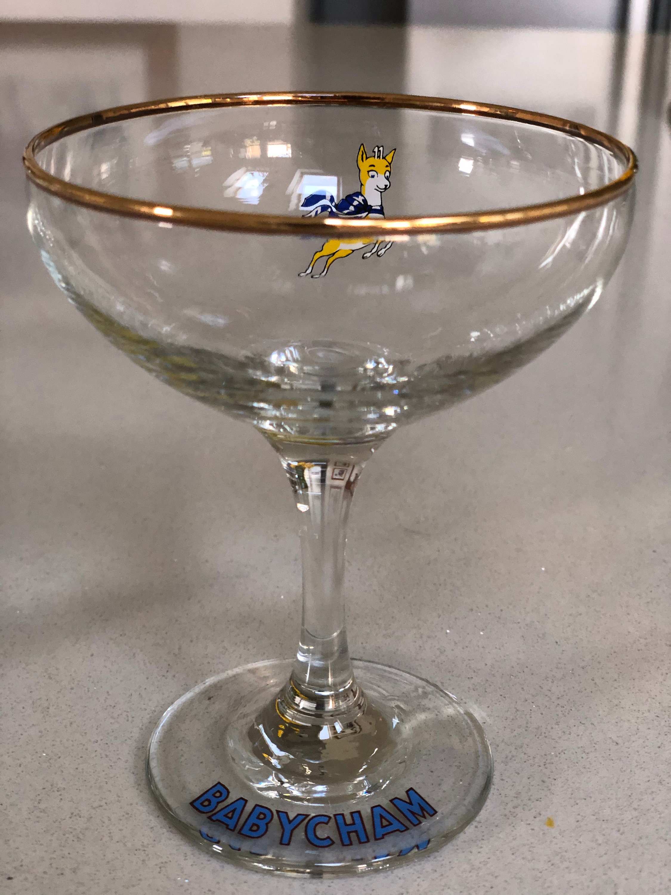 Set of 4 vintage 1970s Babycham glasses in A1 unused condition Etsy