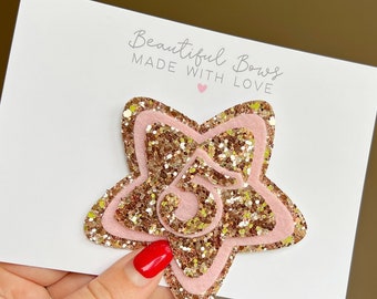 birthday badges, rose gold birthday badge, star birthday badge