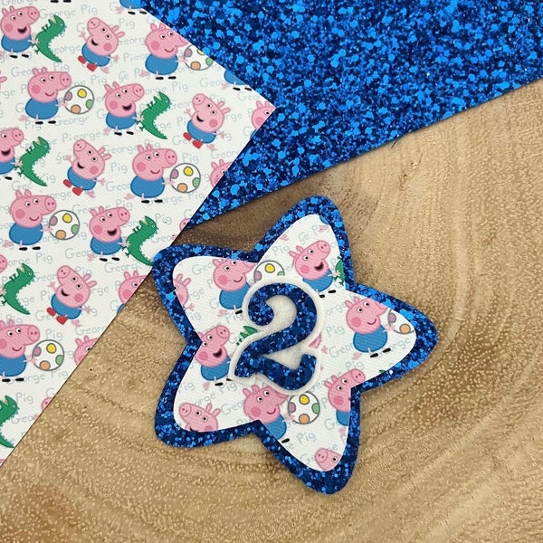 george pig birthday badge, boys peppa pig birthday badge