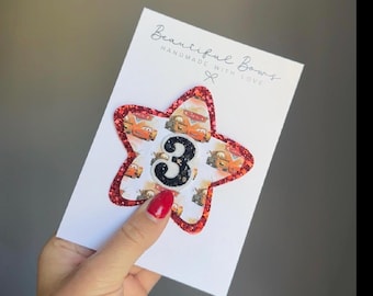 cars birthday badge, lightning mcqueen birthday badge