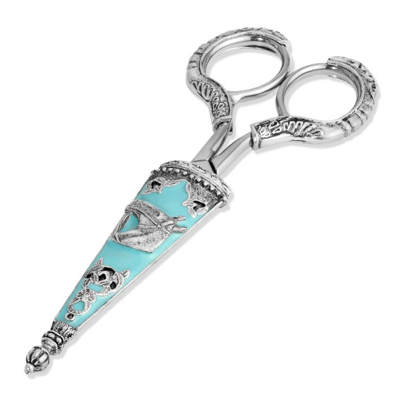 1928 Jewelry Vintage Style Turquoise Horse Scissors