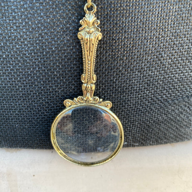 Magnifying Glass Pendant Etsy