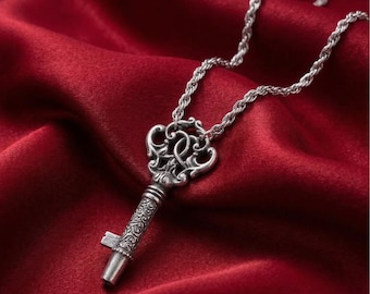 1928 Jewelry Unique Key Whistle Pendant Necklace