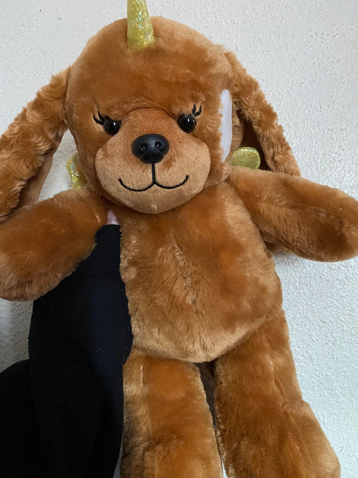 CUSTOM Build a Bear plush dog Barkleigh with Tigers Eye Etsy