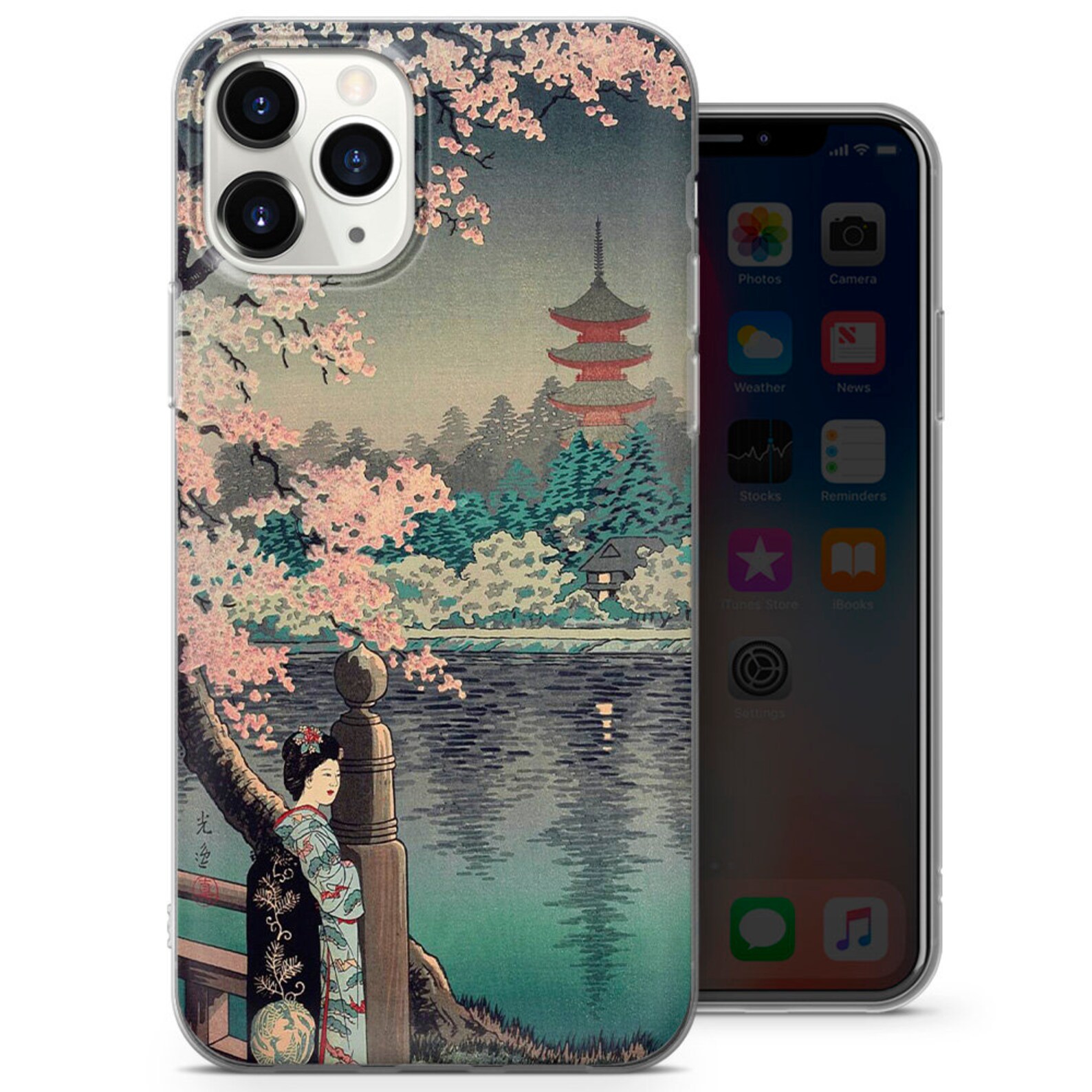Japanese art phone case fits iPhone 6s78SEXrXs1112 Pro Etsy
