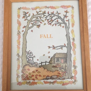 Framed page from Four Stories for Four Seasons