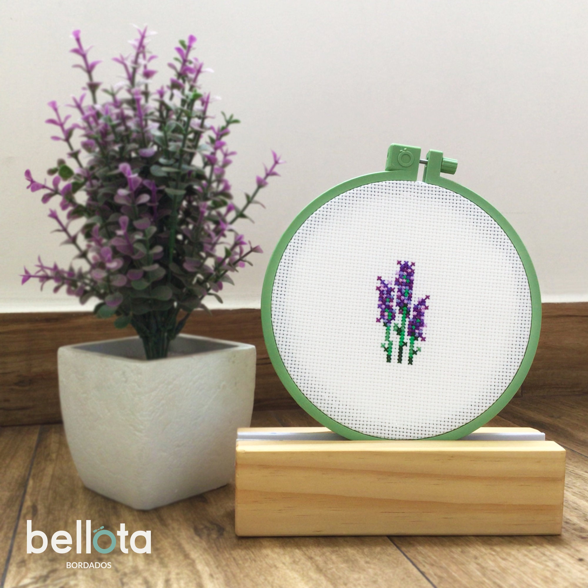 Lavender Plant Floral Purple Flower Cross Stitch Pattern PDF Etsy