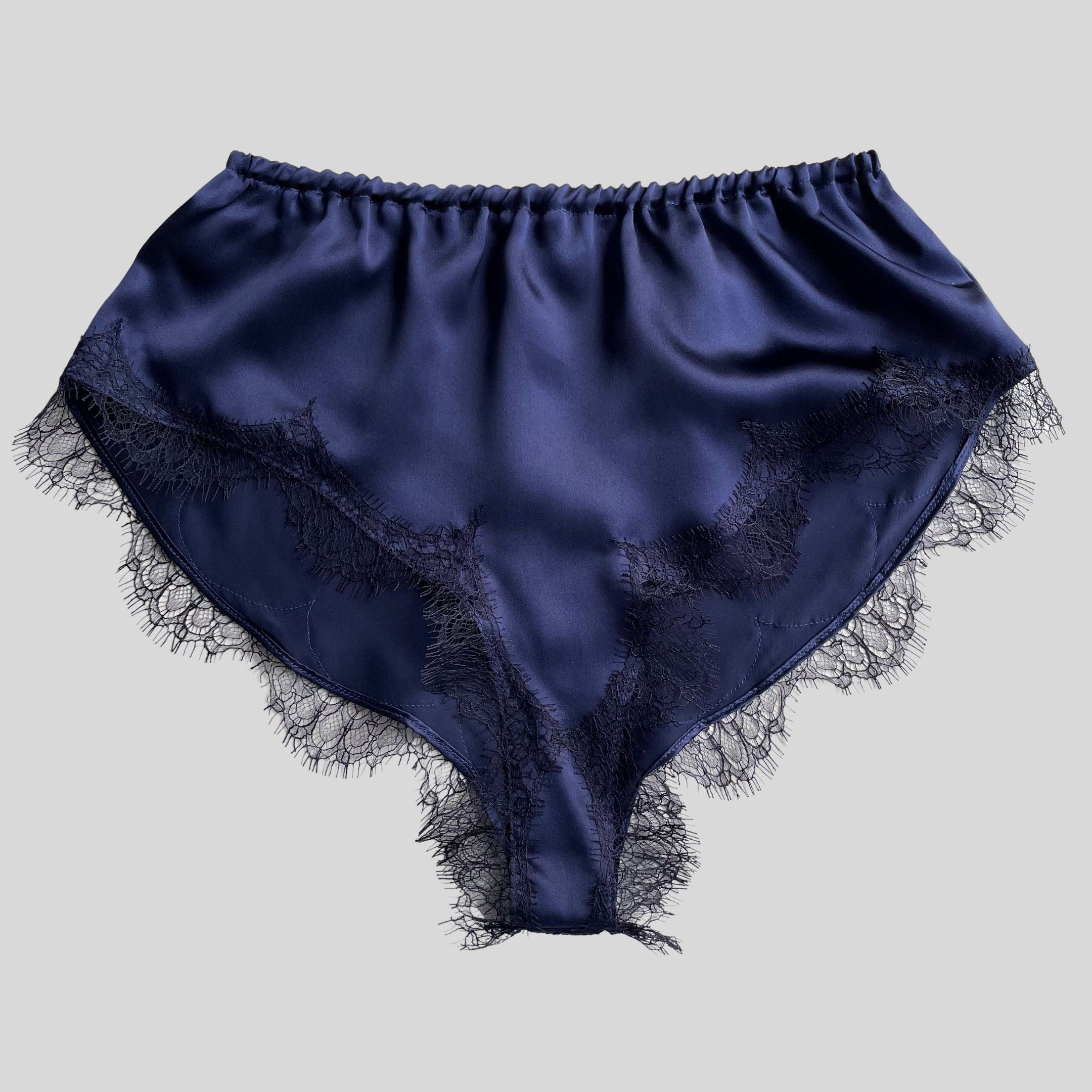 100% Silk High Waisted French Knickers . Multiple Colours. Hand Made in ...
